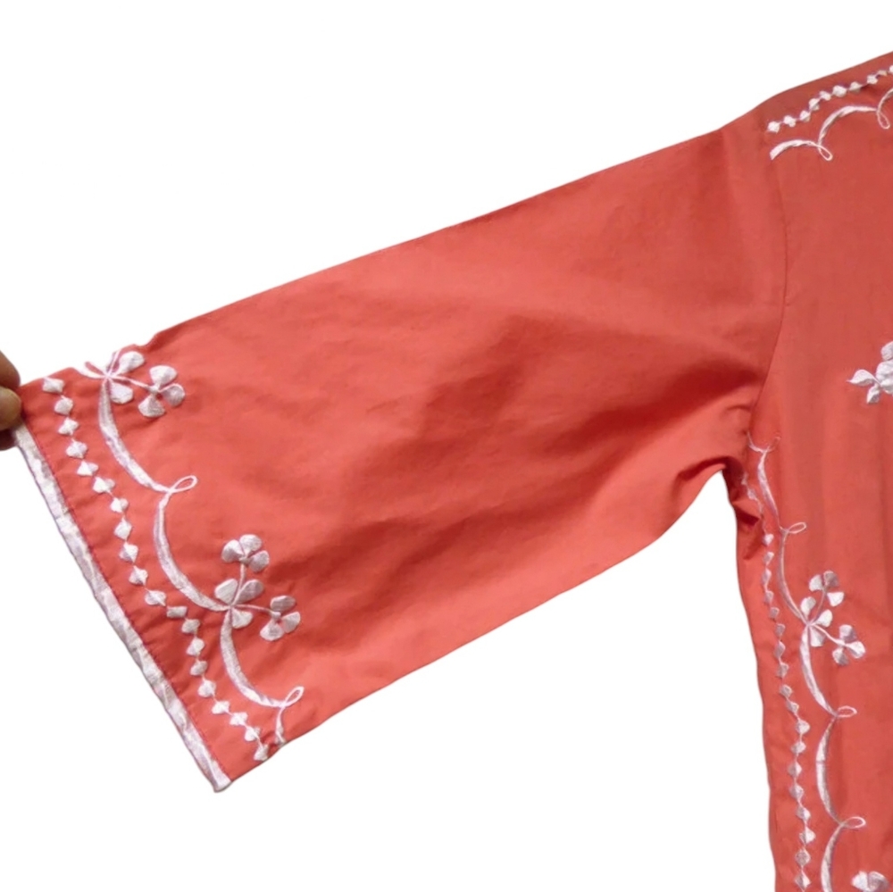 Caro of Honolulu embroidered kaftan dress - Picture 2 of 8